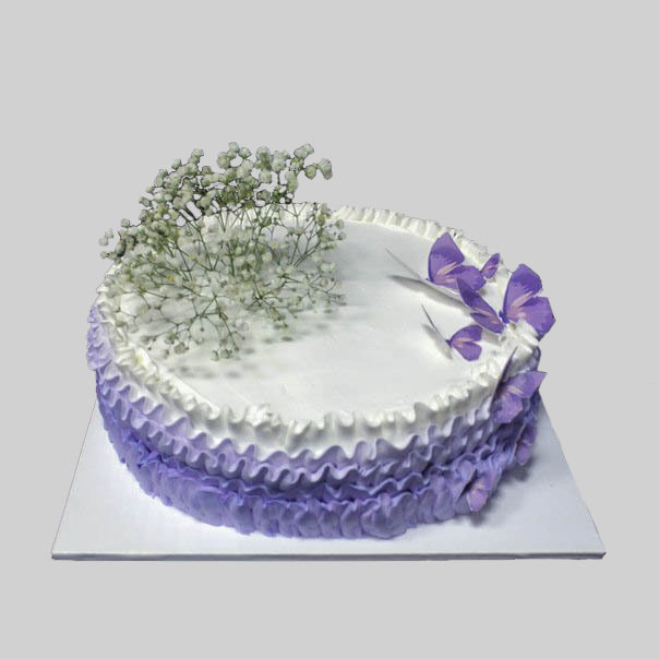 Торт Фиолетовые бабочки